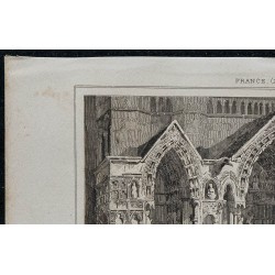 1844 - Porte septentrionale de la Cathédrale de Chartres 