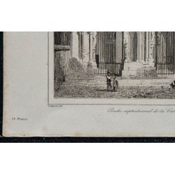 1844 - Porte septentrionale de la Cathédrale de Chartres 