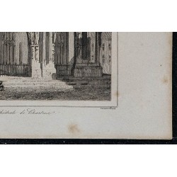 1844 - Porte septentrionale de la Cathédrale de Chartres 