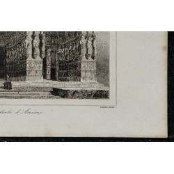 1844 - Portail de la cathédrale Notre-Dame d'Amiens 