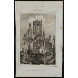 1844 - Abside de la Cathédrale de Coutances 