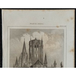 1844 - Abside de la Cathédrale de Coutances 