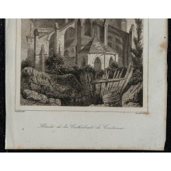 1844 - Abside de la Cathédrale de Coutances 