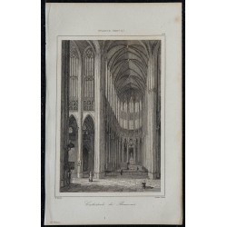 1844 - Intérieur de la cathédrale de Beauvais 