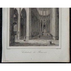 1844 - Intérieur de la cathédrale de Beauvais 