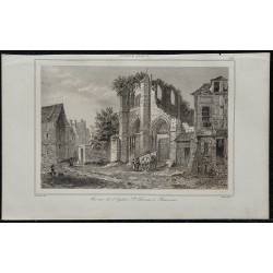 1844 - Ruines de l'église Saint-Thomas à Beauvais 