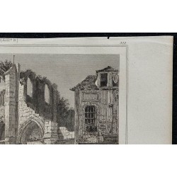 1844 - Ruines de l'église Saint-Thomas à Beauvais 