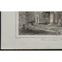 1844 - Ruines de l'église Saint-Thomas à Beauvais 