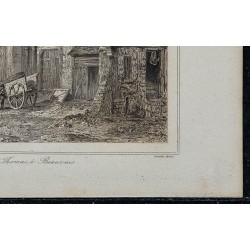 1844 - Ruines de l'église Saint-Thomas à Beauvais 