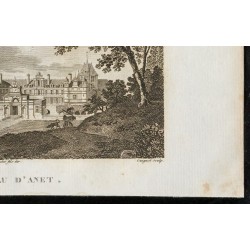 Gravure de 1829 - Château d'Anet - 5