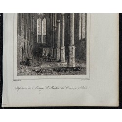 1844 - Réfectoire de l'abbaye Saint-Martin-des-Champs 