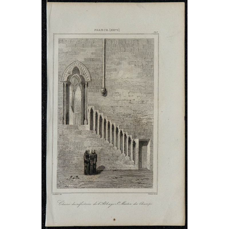 1844 - Chaise du réfectoire de l'Abbaye Saint-Martin-des-Champs 