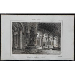 1844 - Vue du cloître de Saint-Trophime à Arles 