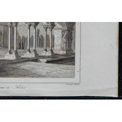 1844 - Vue du cloître de Saint-Trophime à Arles 