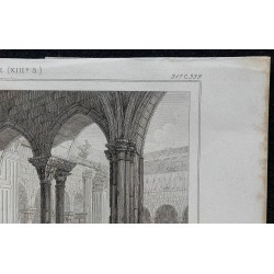 1844 - Vue du cloître de Saint-Trophime à Arles 