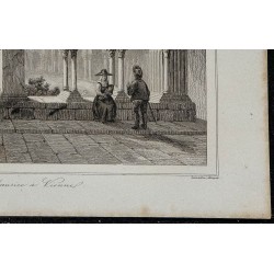 1844 - Vue du cloître de St Maurice à Vienne 