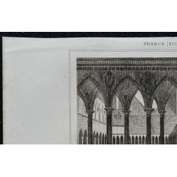 1844 - Cloître au Mont Saint-Michel 