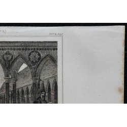 1844 - Cloître au Mont Saint-Michel 