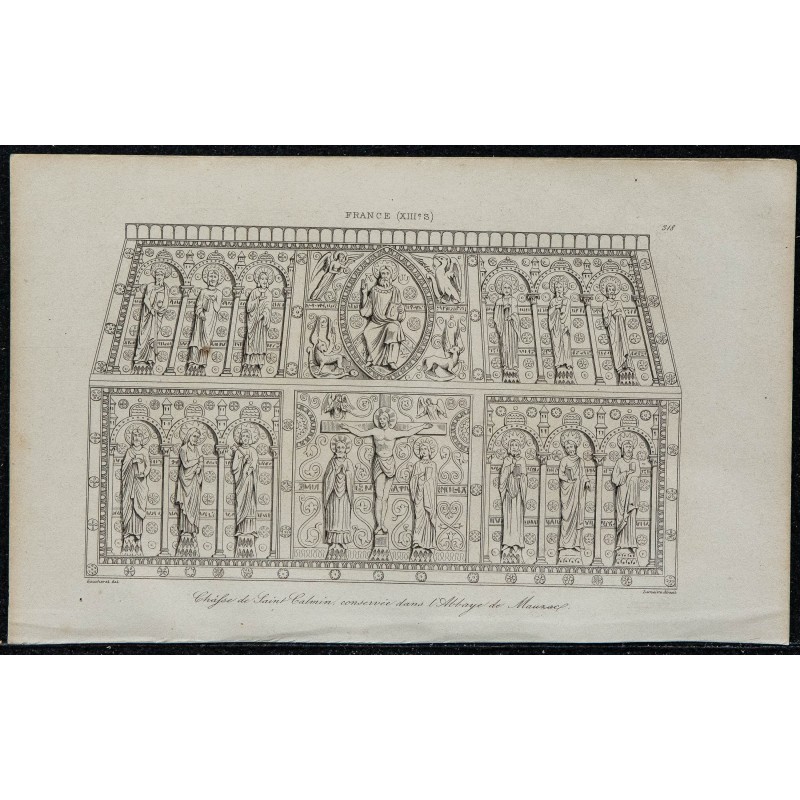 1844 - Châsse de Saint Calmin à l’Abbaye de Mozac 