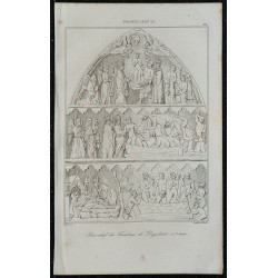 1844 - Bas-relief du Tombeau de Dagobert à St Denis 