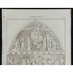 1844 - Bas-relief du Tombeau de Dagobert à St Denis 