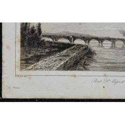 1844 - Vue du Pont Saint-Esprit 