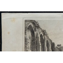 1844 - Vue de Coutances avec l'aqueduc romain 