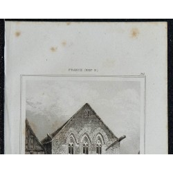 1844 - Maison médiévale du XIIIème siècle à Louviers 