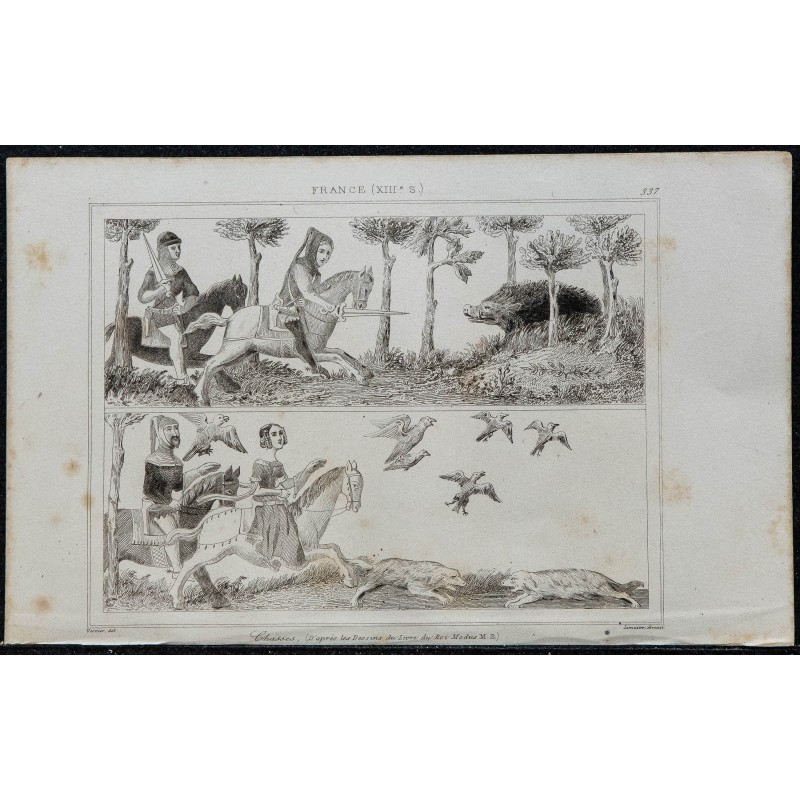 1844 - Scènes de chasse médiévales 