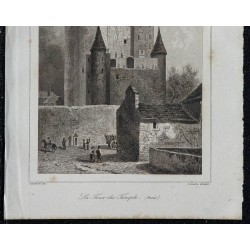 1844 - Vue de la Tour du Temple à Paris 
