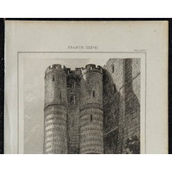 1844 - Vue du château du Mont-Saint-Michel 