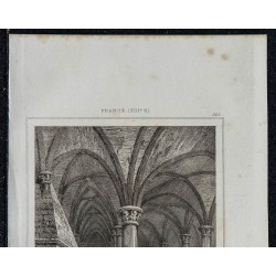 1844 - Salle des Chevaliers au Mont-Saint-Michel 