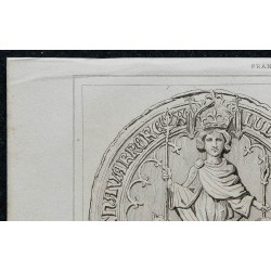 1844 - Sceau de Louis X et Clémence 