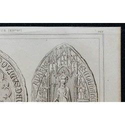 1844 - Sceau de Louis X et Clémence 