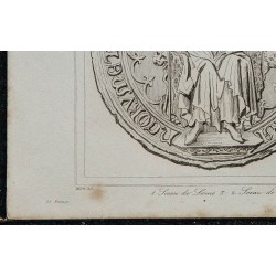1844 - Sceau de Louis X et Clémence 