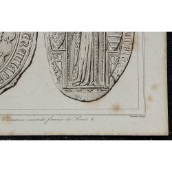 1844 - Sceau de Louis X et Clémence 