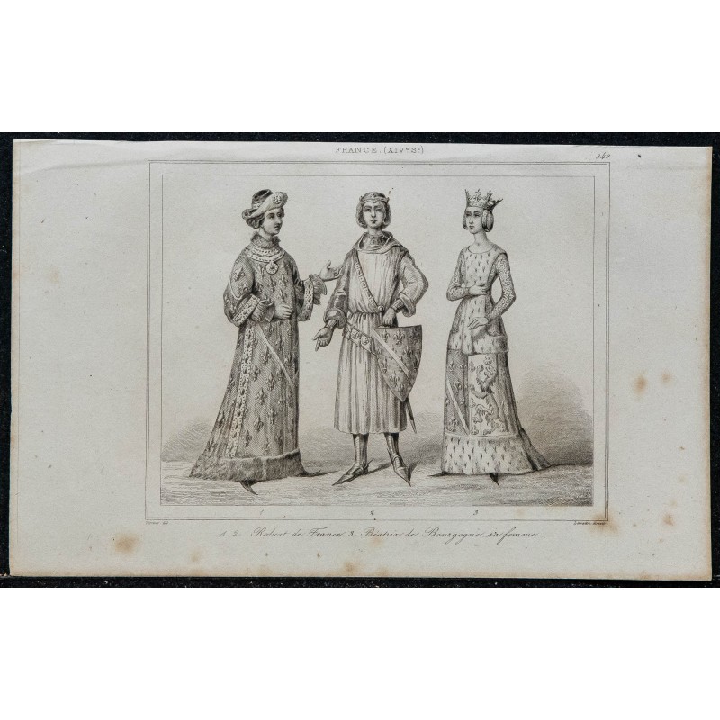 1844 - Robert de France et Béatrix de Bourgogne 