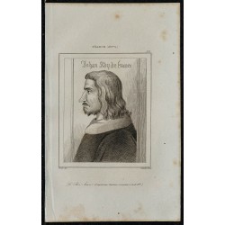 1844 - Portrait du roi de France Jean II le Bon 