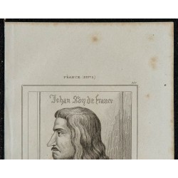 1844 - Portrait du roi de France Jean II le Bon 