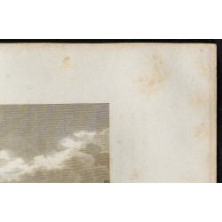 Gravure de 1829 - Pont de Creil sur l'Oise - 3