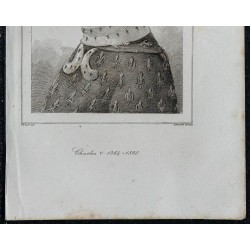 1844 - Portrait du roi de France Charles V 