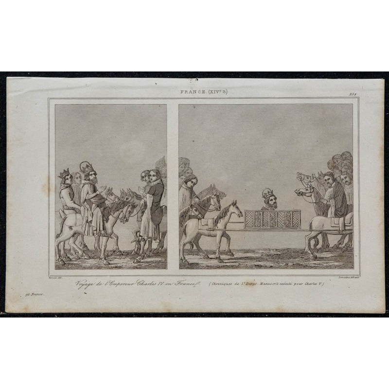 1844 - Voyage de l'Empereur Charles IV en France 