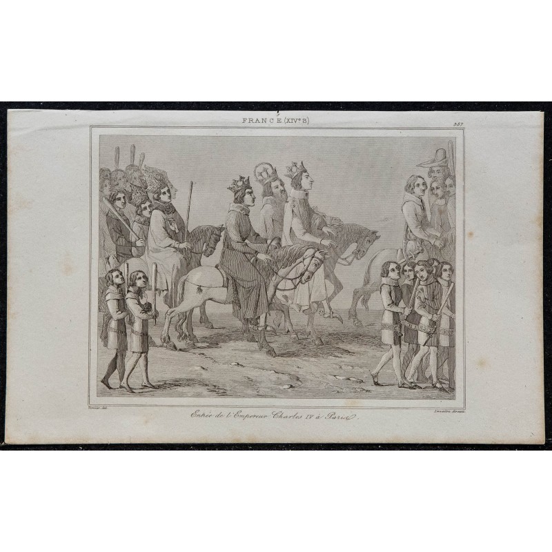 1844 - Entrée de Charles IV à Paris 
