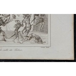 1844 - Vue d'une scène de banquet dans un palais 