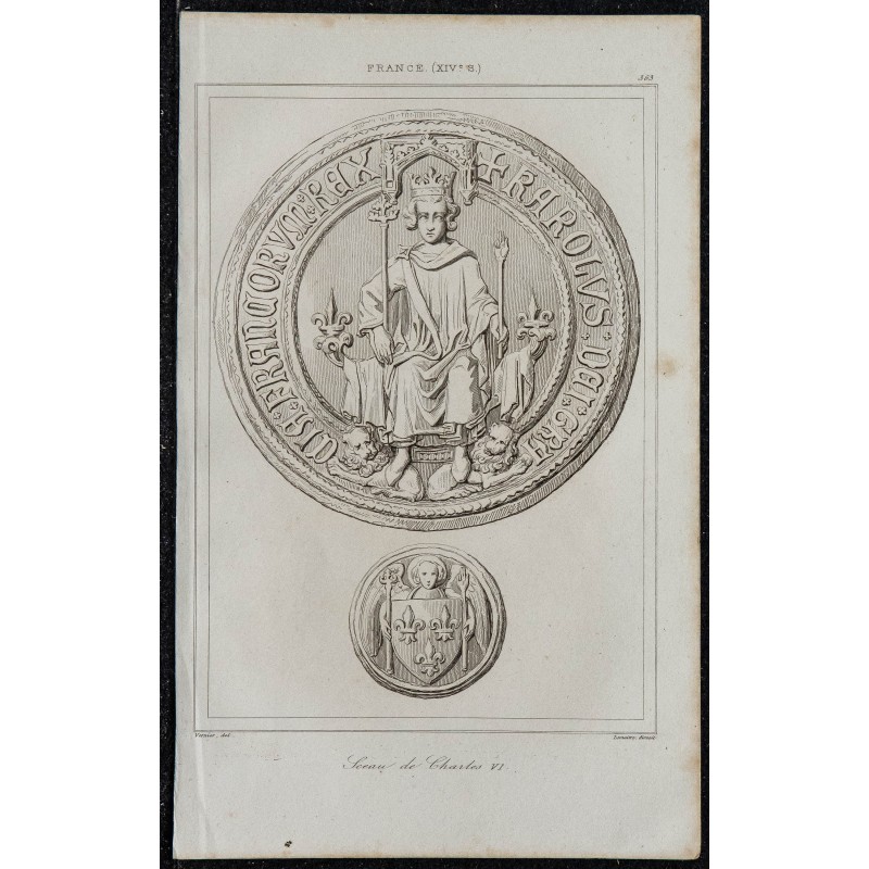 1844 - Sceau de Charles VI 