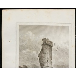 Gravure de 1829 - Tour de Montespiloy - 2