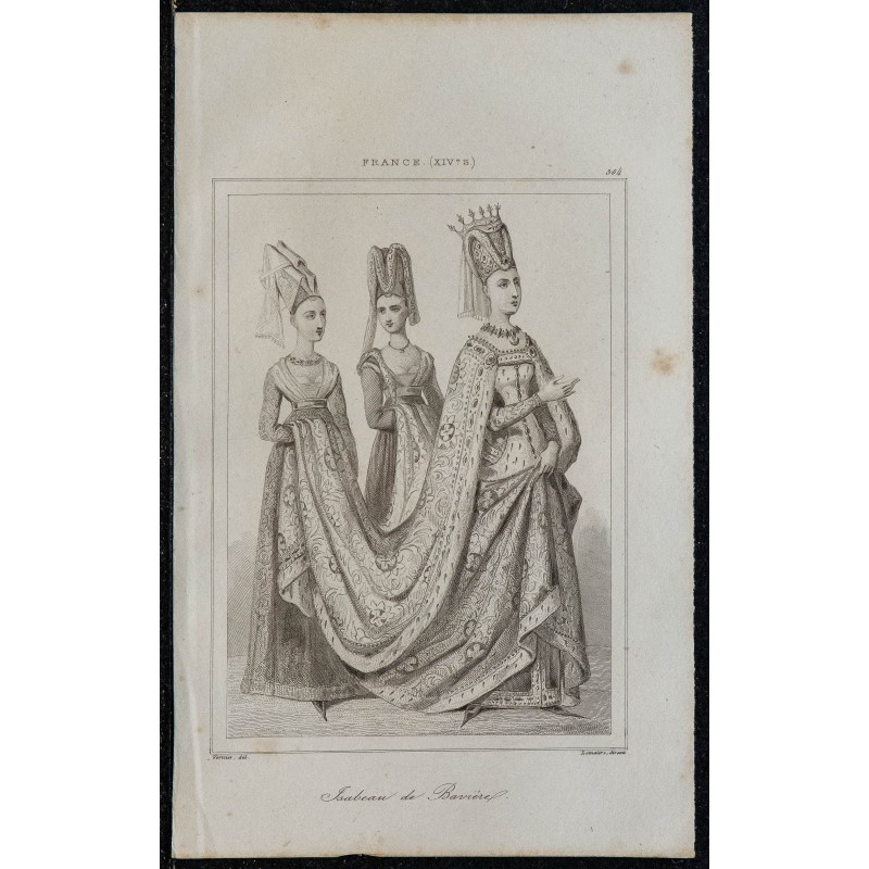 1844 - Portrait d'Isabeau de Bavière 