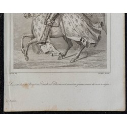 1844 - Portrait équestre de Louis II duc de Bourbon 