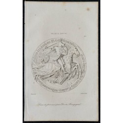 1844 - Sceau de Jean sans Peur, Duc de Bourgogne 