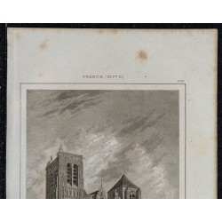 1844 - Vue de la cathédrale de Bourges 